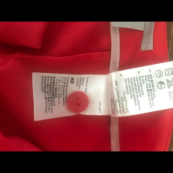 H&M Dressy Shorts Deep Coral almost new condition - Picture 6 of 7